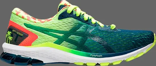 Кроссовки gt 1000 9 'safety yellow mako blue' Asics, желтый