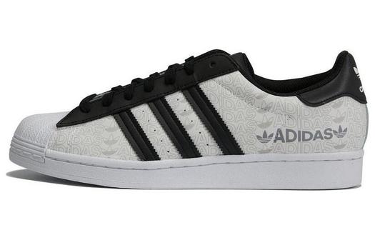 Кроссовки Adidas Originals Superstar 'Reflective Allover Logo - White Black'