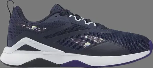 Кроссовки wmns nanoflex tr 2.0 'vector navy bold purple' Reebok, синий