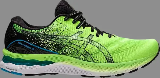 Кроссовки gel nimbus 23 'hazard green black' Asics, зеленый