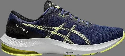 Кроссовки gel pulse 13 'thunder blue glow yellow' Asics, синий