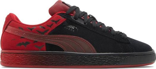Кроссовки Puma Batman x Suede Classic Big Kid Black Barbados Cherry, красный