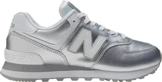 Кроссовки New Balance Wmns 574v2 'Silver', серебряный