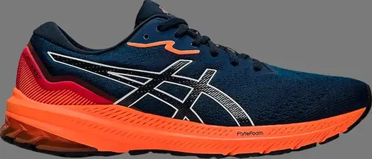 Кроссовки gt 1000 11 'french blue shocking orange' Asics, синий