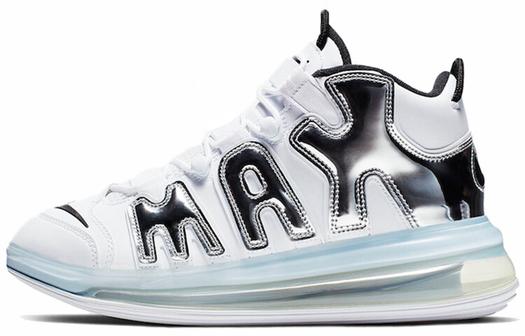 Кроссовки Nike Air More Uptempo 720 White Metallic Silver