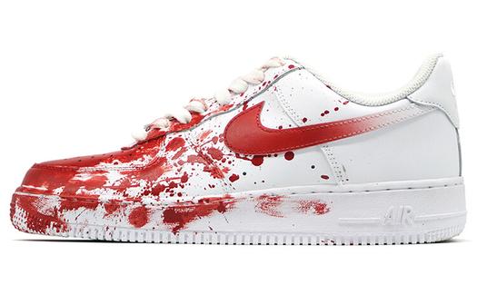 Кроссовки Nike Air Force 1 Skateboard Shoes Unisex Low-Top Red White