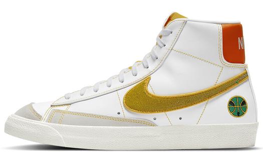 Кроссовки Nike Blazer Mid 77 Vintage, белый/золотистый