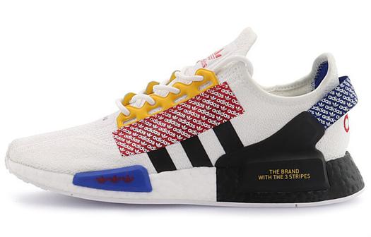 Кроссовки Adidas Originals Nmd R1 V2 Logo Print Cloud White Multi