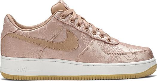 Кроссовки Nike CLOT x Air Force 1 Low Premium 'Rose Gold Silk', розовый
