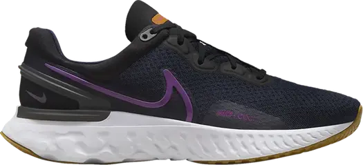 Кроссовки Nike React Miler 3 'Blackened Blue Vivid Purple', синий