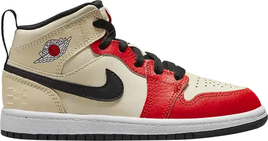 Кроссовки Air Jordan 1 Mid SS PS Dunk Contest, кремовый