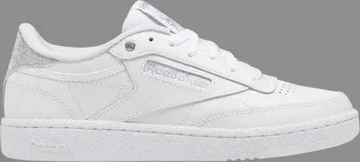Кроссовки wmns club c 85 'white silver metallic Reebok, белый