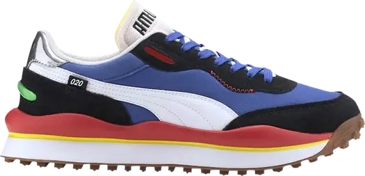 Кроссовки Puma Style Rider Play On - Dazzling Blue High Risk Red, синий