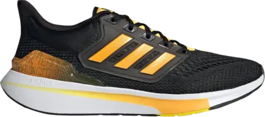 Кроссовки Adidas EQ21 Run 'Black Semi Solar Gold', черный