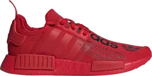 Кроссовки Adidas NMD_R1 'Big Logo Print', красный
