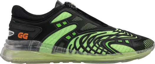 Кроссовки Gucci Ultrapace R Black Green, черные