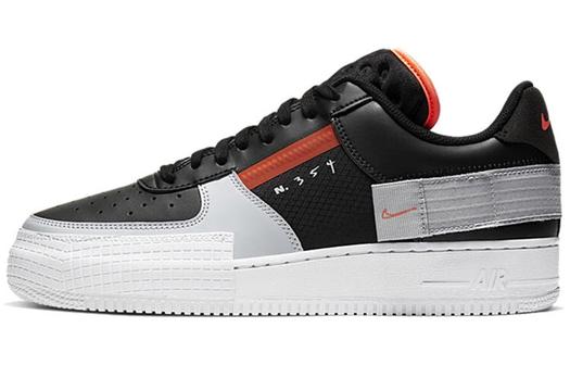 Кроссовки Nike Air Force 1 Type, черный/серый