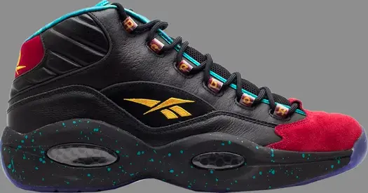 Кроссовки question mid 'burn rubber' Reebok, черный