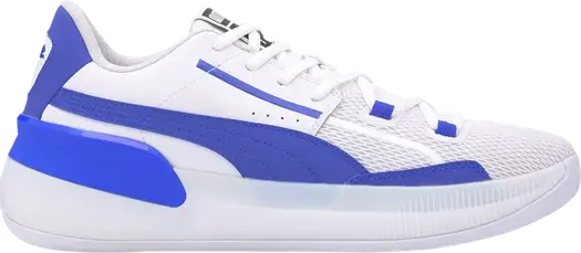 Кроссовки Puma Clyde Hardwood Team Strong Blue, белый