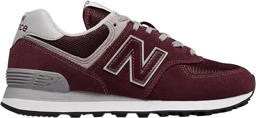 Кроссовки New Balance Wmns 574, бордовый/серый