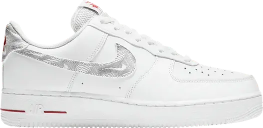 Кроссовки Nike Air Force 1 Low 'Topography Pack - White University Red', белый