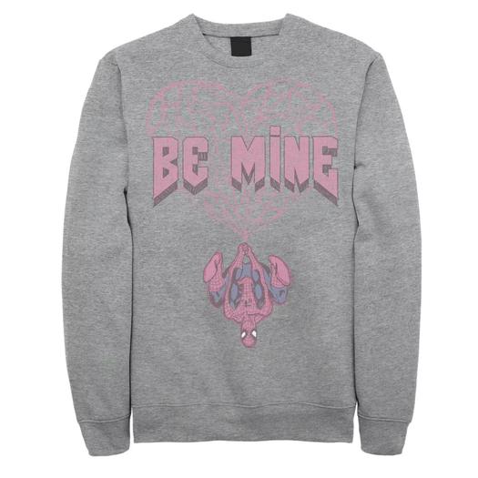 Мужской свитшот Marvel Spider-Man Be Mine Web Heart Licensed Character