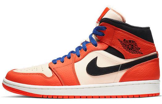Кроссовки Jordan 1 Mid 'Team Orange Black'