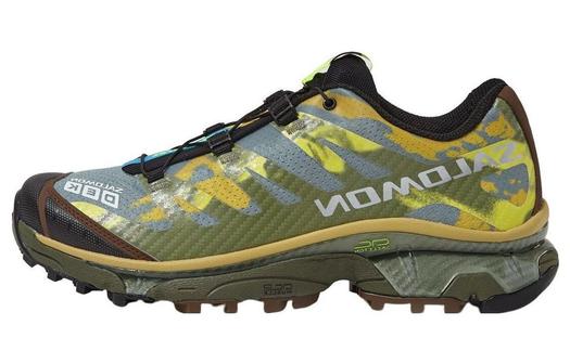 Кроссовки Salomon XT-4 для трейлраннинга, унисекс, желто-зеленые