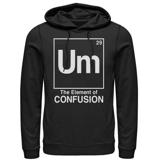 Мужской пуловер с капюшоном UM The Element Of Confusion Licensed Character