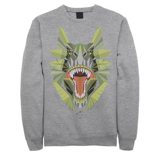 Мужской флисовый пуловер Jurassic World Tikisaur Leaf Face Roar Licensed Character