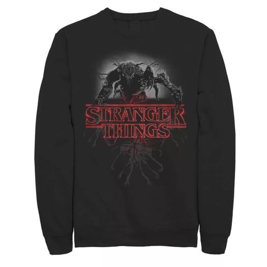 Мужской свитшот со светящимся логотипом Netflix Stranger Things Demogorgon Licensed Character