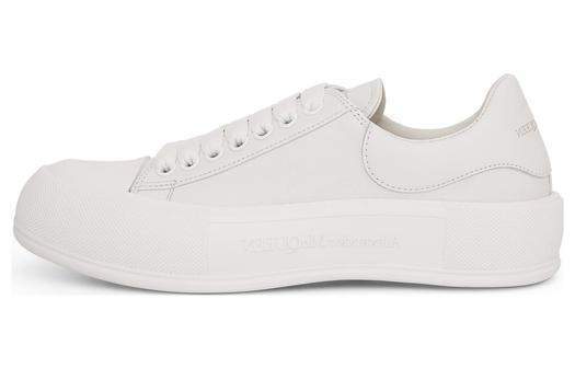 Кроссовки Alexander McQueen Deck Lace Up Plimsoll Sneakers 'Cream White'
