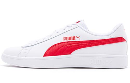 Кроссовки PUMA Smash V2 L White Red Unisex 'White Red'