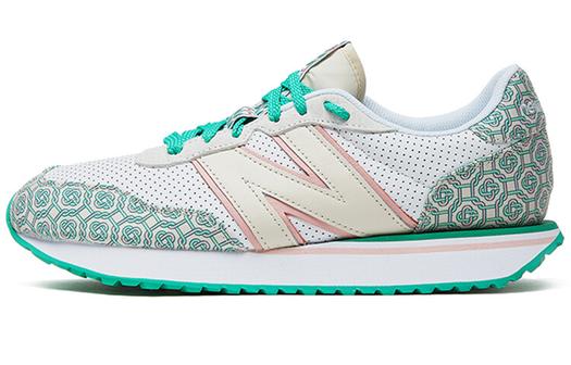 Кроссовки New Balance NB 237 Unisex, белый/зеленый