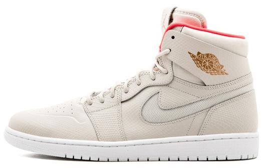 Кроссовки JORDAN 1 Retro High Nouveau Pure Platinum Bright Crimson