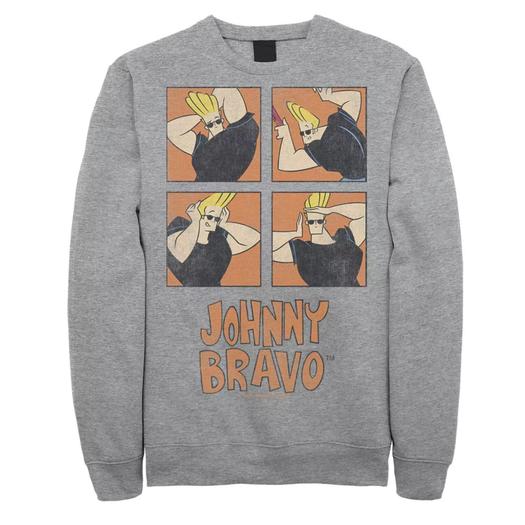 Мужской свитшот с прической Cartoon Network Johnny Bravo Box Up Licensed Character