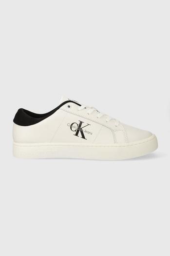 Кожаные кроссовки CLASSIC CUPSOLE LOW ML LTH Calvin Klein Jeans, белый