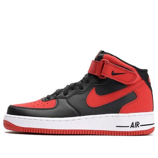 Кроссовки Nike Air Force 1 Mid '07 'Black Gym Red', черный
