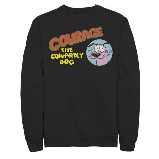 Мужской свитшот зеленого цвета Courage The Cowardly Dog Abduction Licensed Character