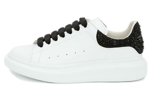 Кроссовки Alexander McQueen Oversized White Black Crystals