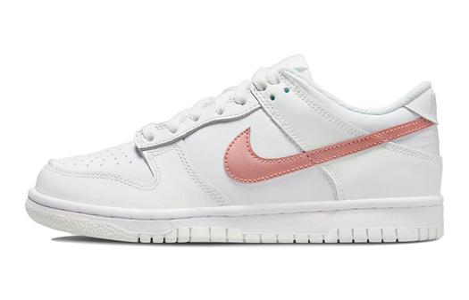 Кроссовки Nike Dunk Low, белый/розовый
