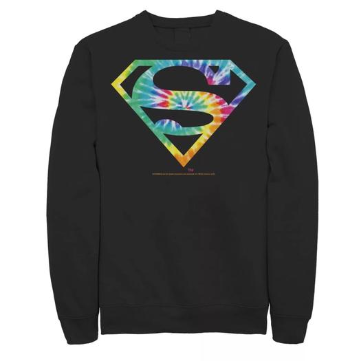 Мужской свитшот с логотипом Superman Tie Dye DC Comics