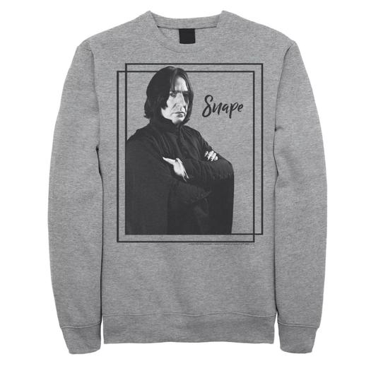 Мужской флисовый пуловер с графическим рисунком Snape в простой рамке с портретом Harry Potter