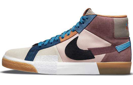 Кроссовки Nike SB Zoom Blazer Mid Premium, коричневый/светло-розовый