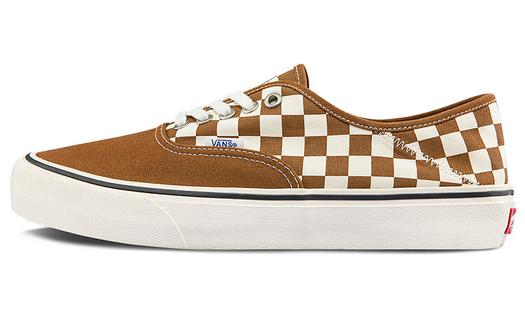 Кроссовки Vans Authentic Low Tops Casual Skateboarding Shoes Unisex Brown White