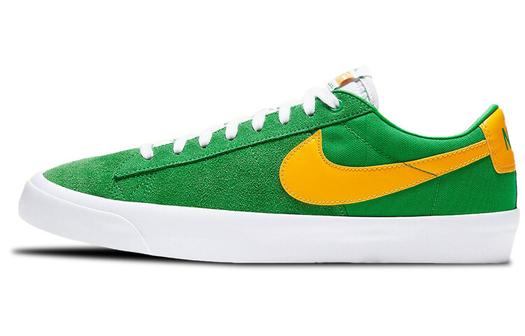 Кроссовки Nike Sb Zoom Blazer Low Pro Gt, зеленый/желтый