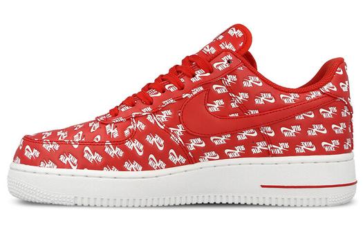 Кроссовки Nike Air Force 1 Low All Over Logo Red