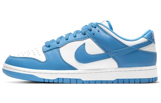 Кроссовки Nike Dunk Low, белый/голубой