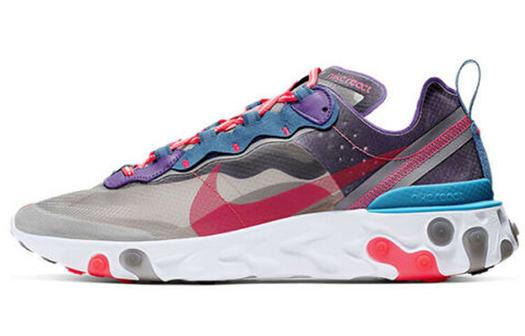 Кроссовки Nike React Element 87 унисекс, серый/красный
