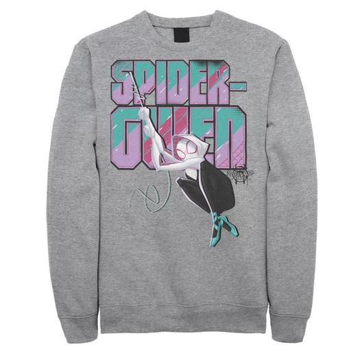Мужской флисовый пуловер с рисунком Marvel Spider-Man Spiderverse Gwen Swing